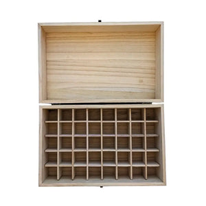 Dōterra Branded Dark Feathergrain Wood Essential Oils Box (Holds 40 Vials)