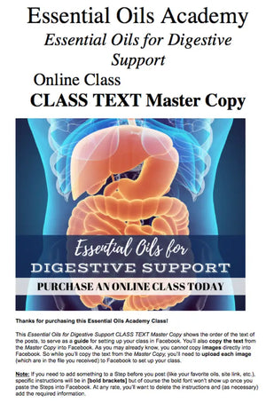 Essential Oils For Digestive Support Oil Academy Digital Online Class