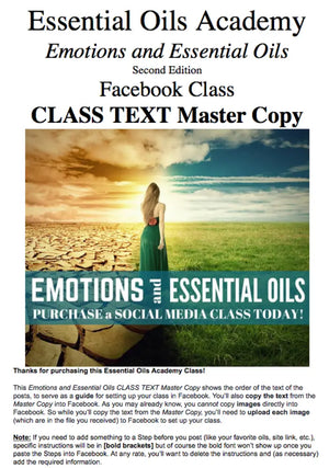 Emotions And Essential Oils Oil Academy Digital Online Class