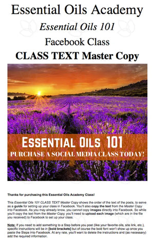 Essential Oils 101 Oil Academy Digital Online Class