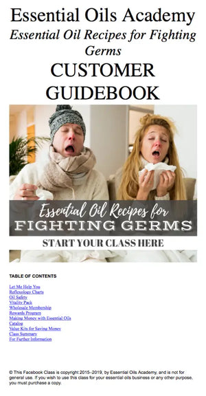 Essential Oil Recipes For Fighting Germs Academy Digital Online Class