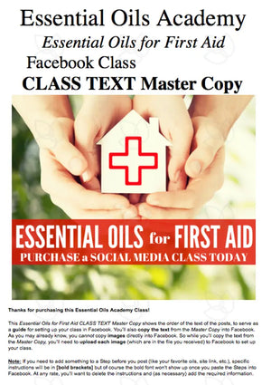 Essential Oils For First Aid Oil Academy Digital Online Class