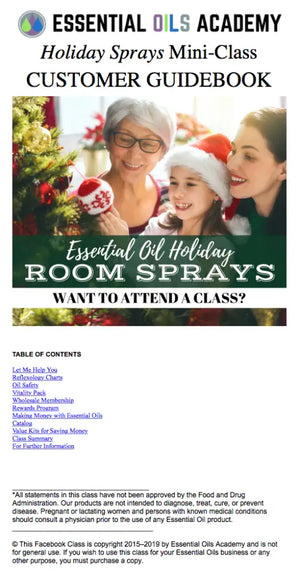 Essential Oil Holiday Room Sprays Academy Digital Online Class