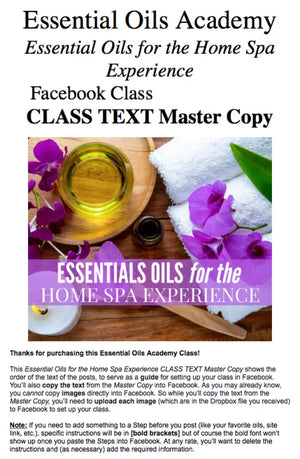 Essential Oils For The Home Spa Experience Oil Academy Digital Online Class