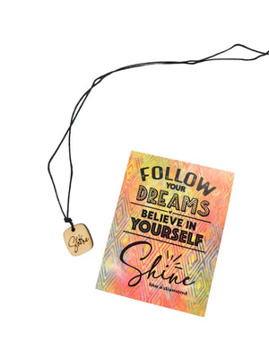 Wooden Diffusing Necklace Shine