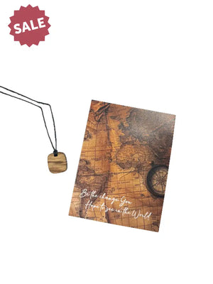 Wooden Diffusing Necklace Be The Change