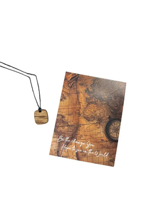 Wooden Diffusing Necklace Be The Change