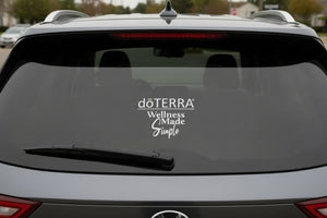 dōTERRA® Wellness Made Simple White Vinyl (9"x7")