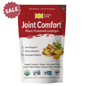 Joint Comfort (Complete) Botanical Lozenges - Supports Joint Comfort & Mobility - Organic Turmeric Ginger Lemon Black