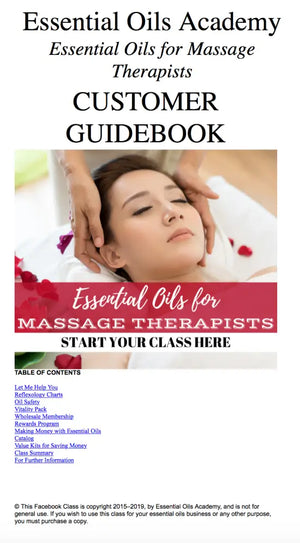 Essential Oils For Massage Therapists Oil Academy Digital Online Class