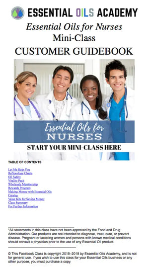 Essential Oils For Nurses Oil Academy Digital Online Class
