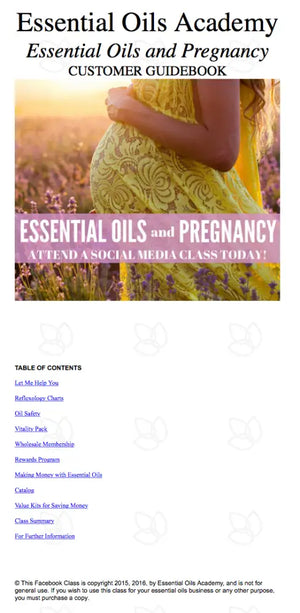 Essential Oils And Pregnancy Oil Academy Digital Online Class