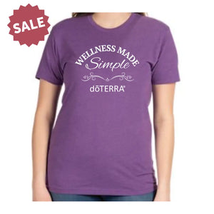 Unisex ’doTERRA® Wellness Made Simple’ Short-Sleeve Shirt Purple Rush / Small (S)