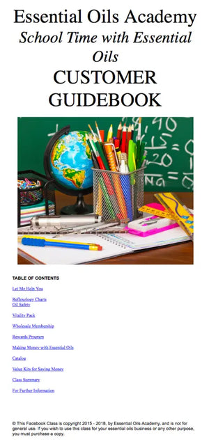 School Time And Essential Oils Oil Academy Digital Online Class