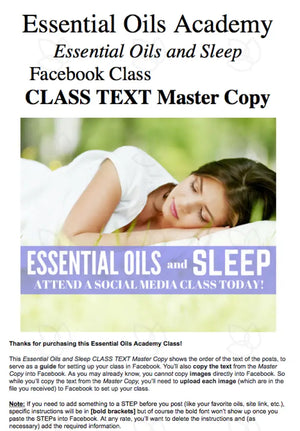 Essential Oils And Sleep Oil Academy Digital Online Class