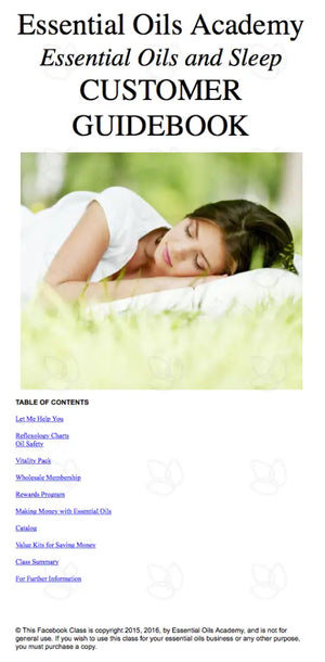 Essential Oils And Sleep Oil Academy Digital Online Class