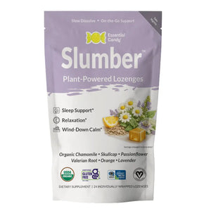 ’Slumber Blend’ Lozenges with Chamomile Skullcap Passionfruit Orange and Lavender