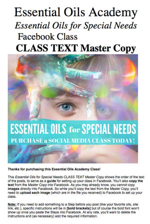 Essential Oils For Special Needs Oil Academy Digital Online Class