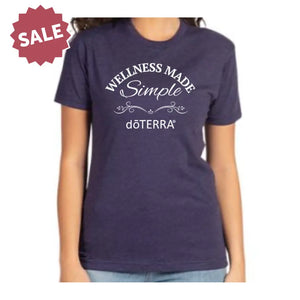 Unisex ’doTERRA® Wellness Made Simple’ Short-Sleeve Shirt Storm Purple / Small (S)