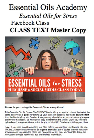Essential Oils For Stress Oil Academy Digital Online Class