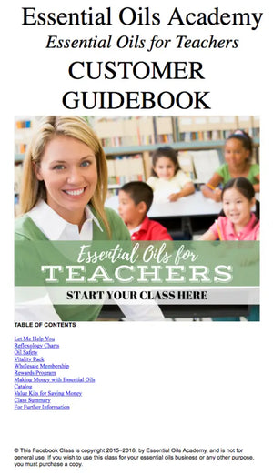 Essential Oils For Teachers Oil Academy Digital Online Class