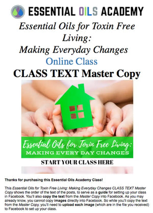 Essential Oils For Toxin-Free Living Oil Academy Digital Online Class