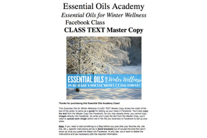 Essential Oils For Winter Wellness Oil Academy Digital Online Class
