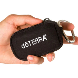 Dōterra Branded Key Chain Case (Holds 8 Sample Vials) Black