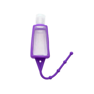Silicone Travel Carriers With 1 Oz. Snap-Top Bottles (Pack Of 6) Purple
