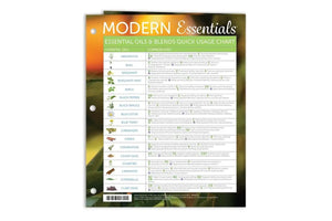 "Modern Essentials: Essential Oils and Blends Quick Usage" Binder Chart 13th Edition