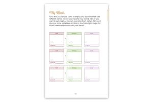 Looking inside The Art Of Blending Guide And Workbook: portion of "My Blends" section
