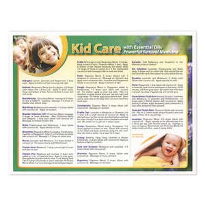 Kid Care With Essential Oils Chart