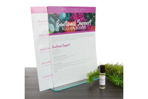 Emotional Support Make-It-Yourself Roll-On Recipes And Label Set