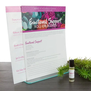 Emotional Support Make-It-Yourself Roll-On Recipes And Label Set