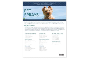 Pet Sprays Make-It-Yourself Recipes And Label Set