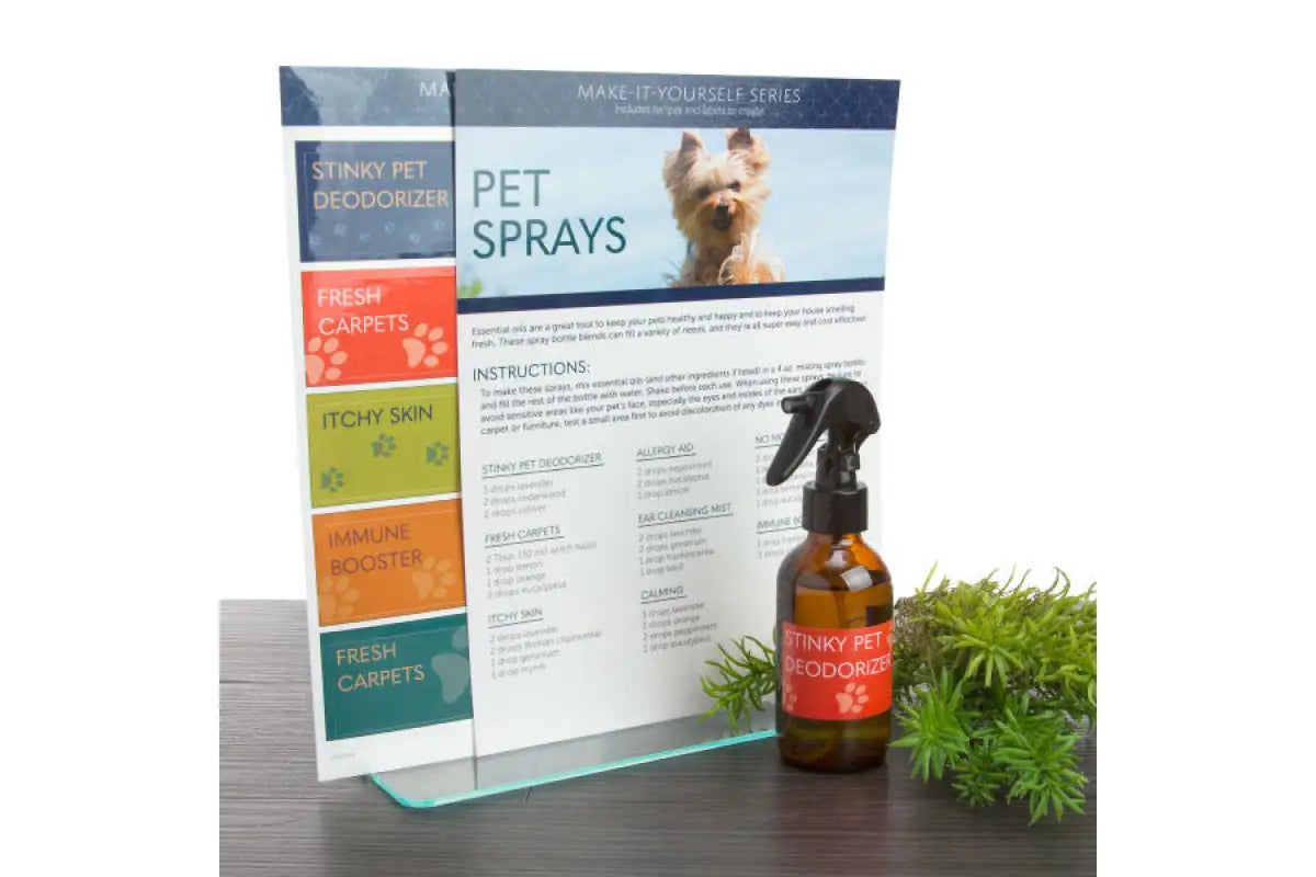 "Pet Sprays" Make-It-Yourself Recipes and Label Set