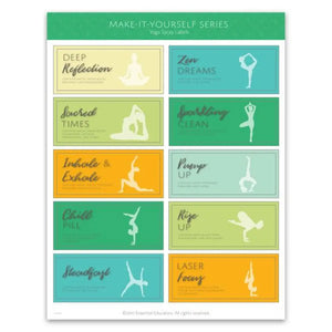 Yoga Sprays Make-It-Yourself Recipes And Labels