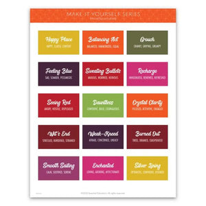 Mood Sprays Make-It-Yourself Recipes And Label Set