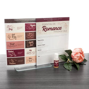 Romance Massage Blends Make-It-Yourself Recipes And Label Set