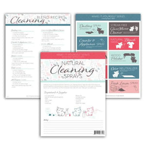 "Cleaning Sprays" Make-It-Yourself Recipes and Labels