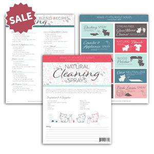 "Cleaning Sprays" Make-It-Yourself Recipes and Labels