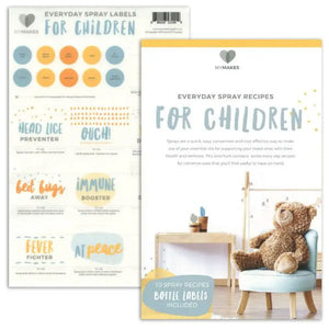 "My Makes For Children" Spray Recipes and Label Set