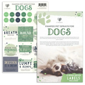 "My Makes Pet Sprays for Dogs" Recipes and Label Set