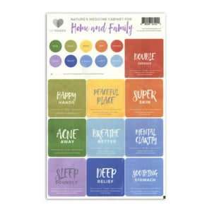My Makes Home And Family Recipes Label Set