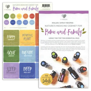 "My Makes Home and Family" Recipes and Label Set