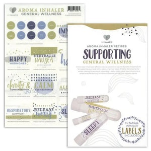 "My Makes Supporting General Wellness" Inhaler Recipes and Label Set