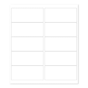 "Blank White Laser Printer Labels: 4 x 2" (Sheet of 10 for 2 4 or 8 oz. Bottles)