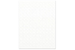 Blank, White, Circle Laser Printer Labels: 1/2" (Sheet of 154)