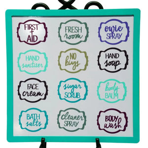 Assorted Vinyl Labels For Personal And Household Care