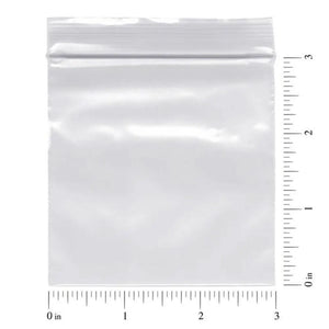 3" x 3" Sample Zip Top Bags (Pack of 100)